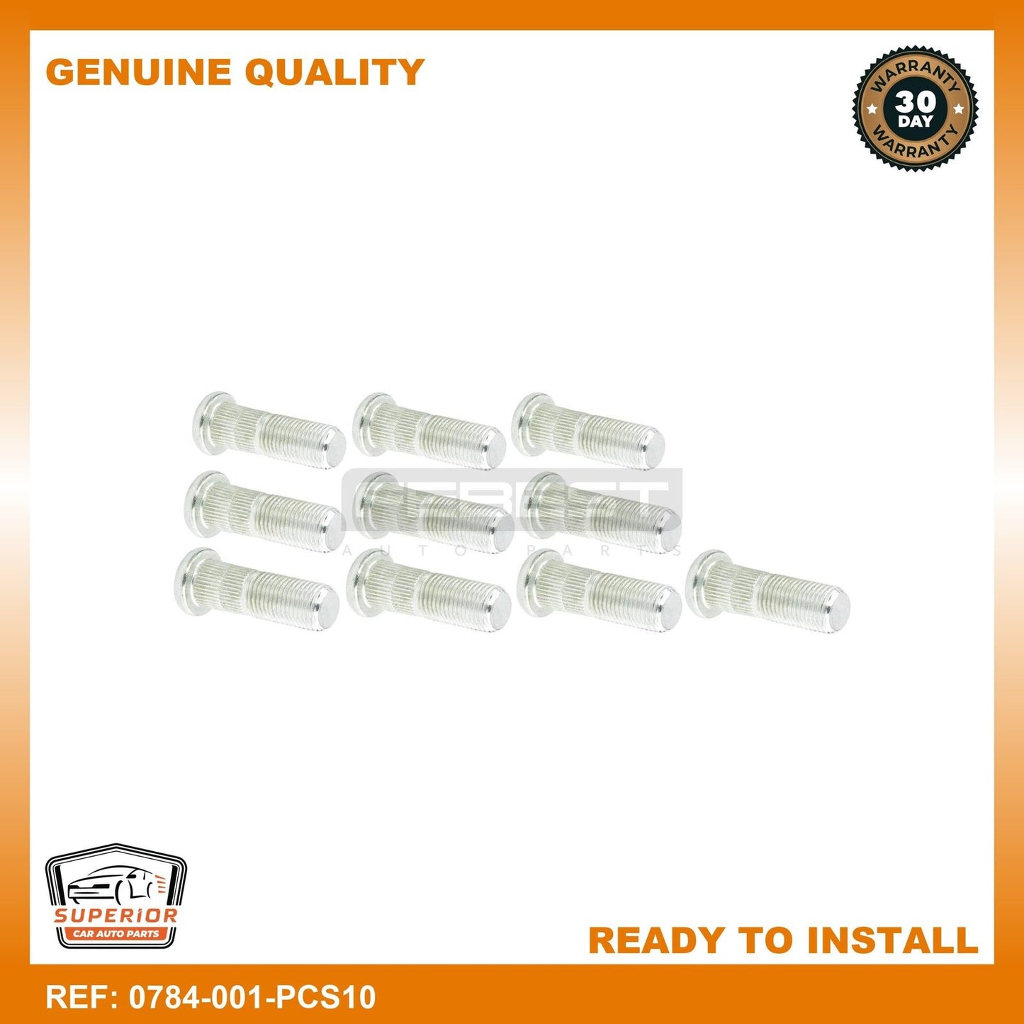 FEBEST MAZDA Wheel Stud 0784-001-PCS10
