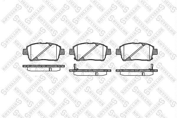 STELLOX TOYOTA Pad Kit, Disc Brake, Front - 0446513040