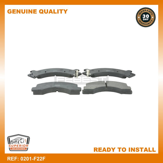 Febest Pad Kit, Disc Brake, Front 0201-F22F