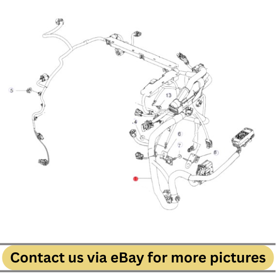 2010 Chevrolet Cruze Engine Wiring Harness Used OEM 95991443