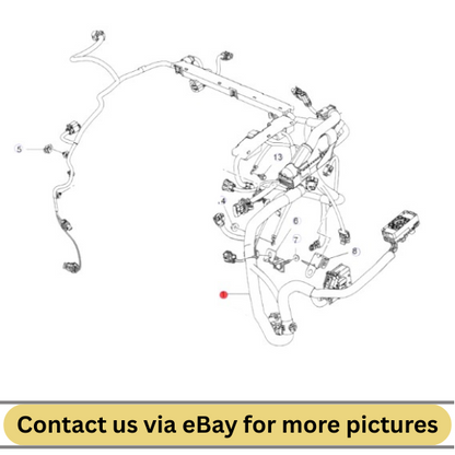 2010 Chevrolet Cruze Engine Wiring Harness Used OEM 95991443
