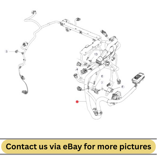 2010 Chevrolet Cruze Engine Wiring Harness Used OEM 95991443
