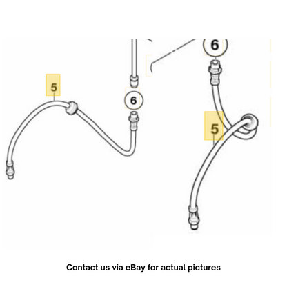2011-2015 Mini Cooper Front Brake Hose Used OEM 34306788442
