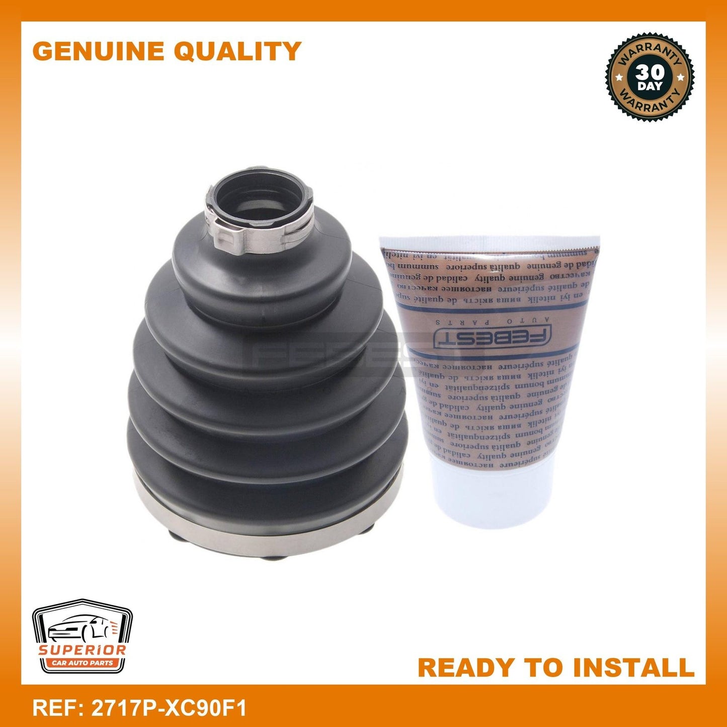 Febest 2003 Volvo XC90 Boot Outer CV Joint Kit 2717P-XC90F1