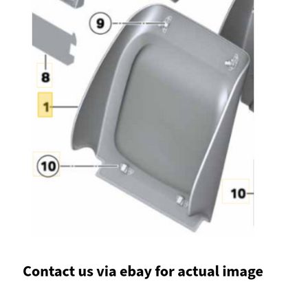 2010–2013 BMW 520i / 5‑Series Seat Back Panel Used OEM 52107226804