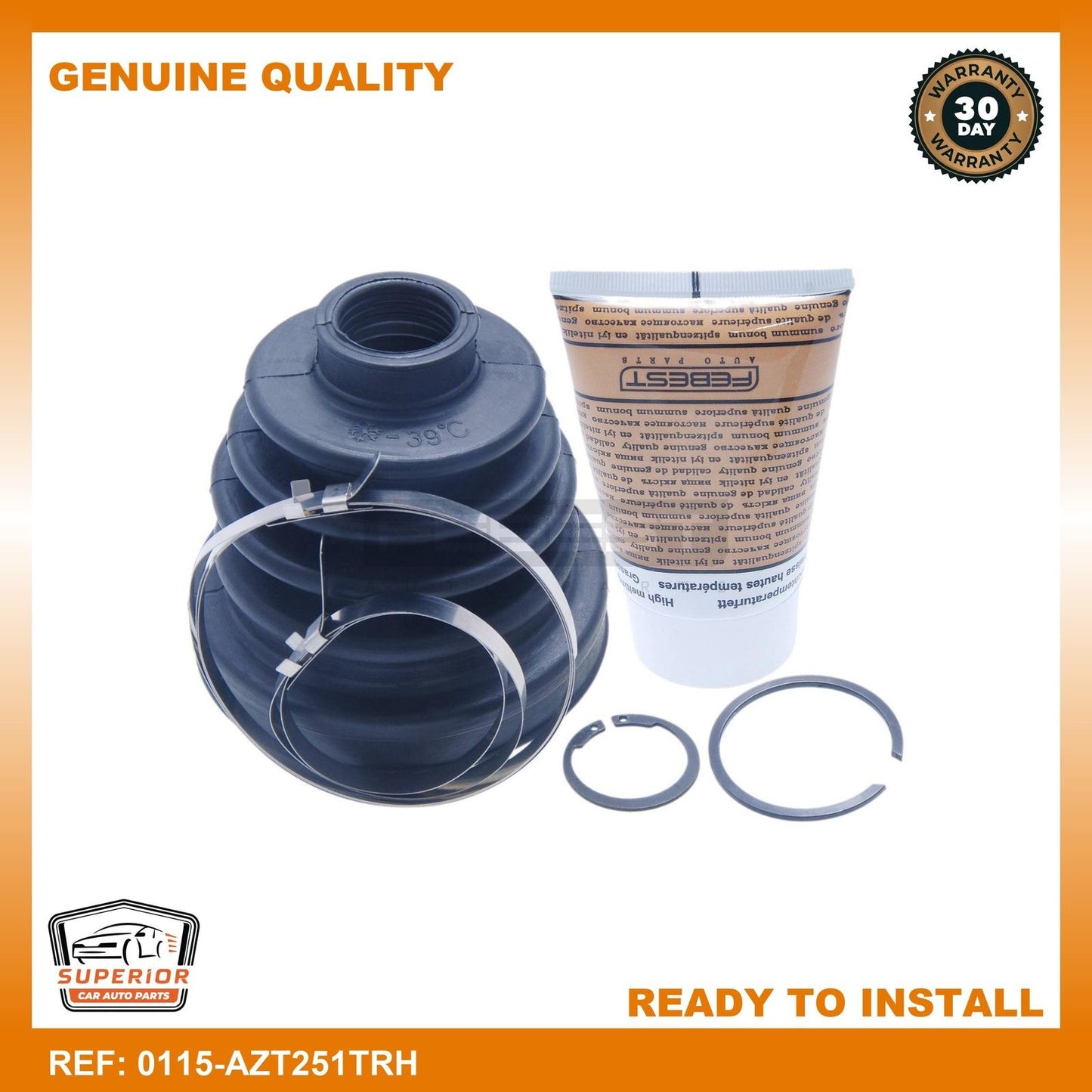 FEBEST NISSAN Boot Inner Cv Joint Kit 0115-AZT251TRH