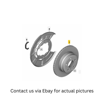2009 BMW X5 Front Ventilated Brake Discs Set Used OEM 34216886480