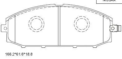 ASIMCO Brake Pad Set KD1764