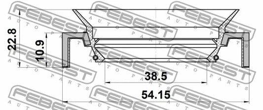 FEBEST 2005-2015 Suzuki Grand Vitara Shaft Seal Transfer Case 95HCS-40541123L
