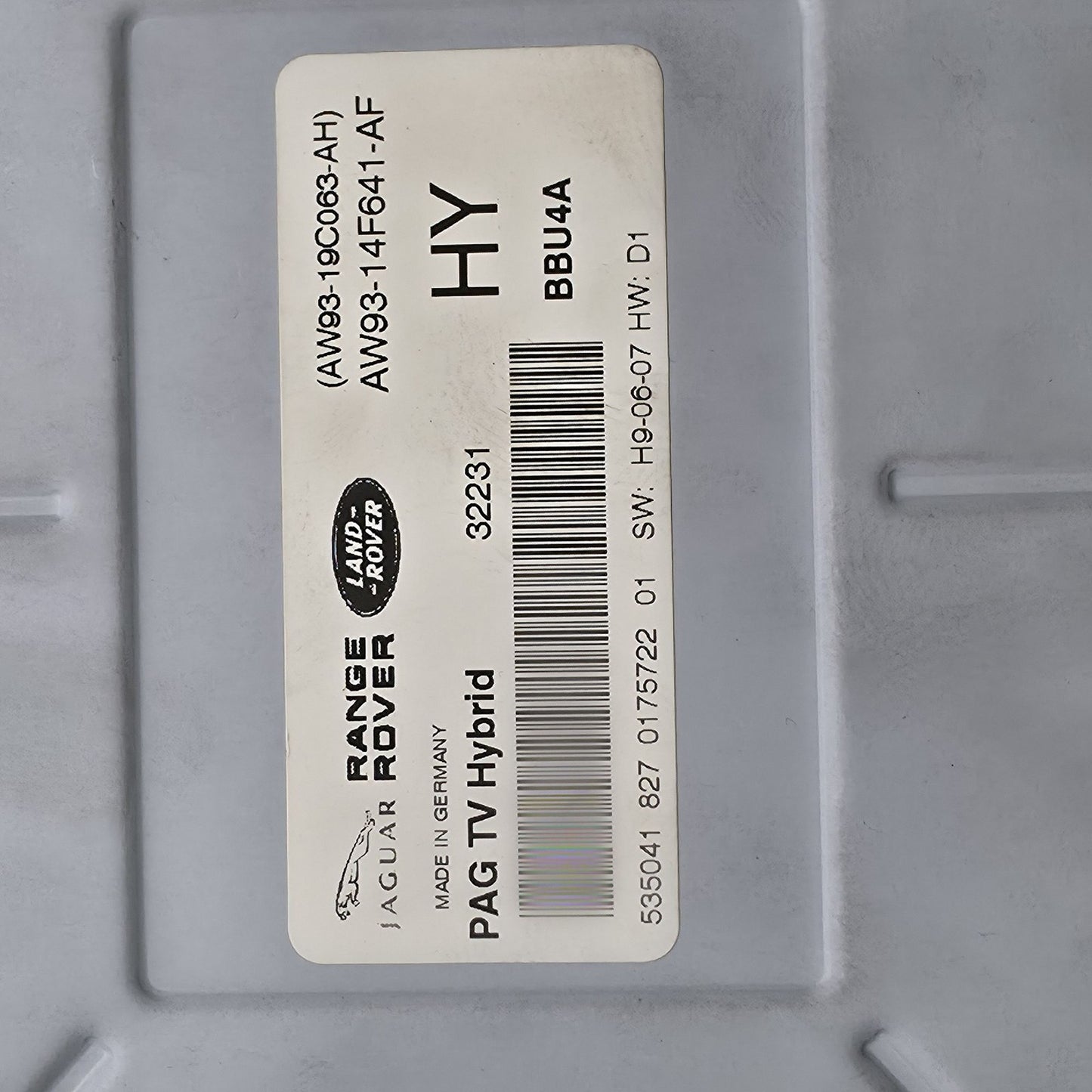 2010-2016 Land Rover Range Rover Evoque DIGITAL TV TUNER MODULE AW9314F641AF