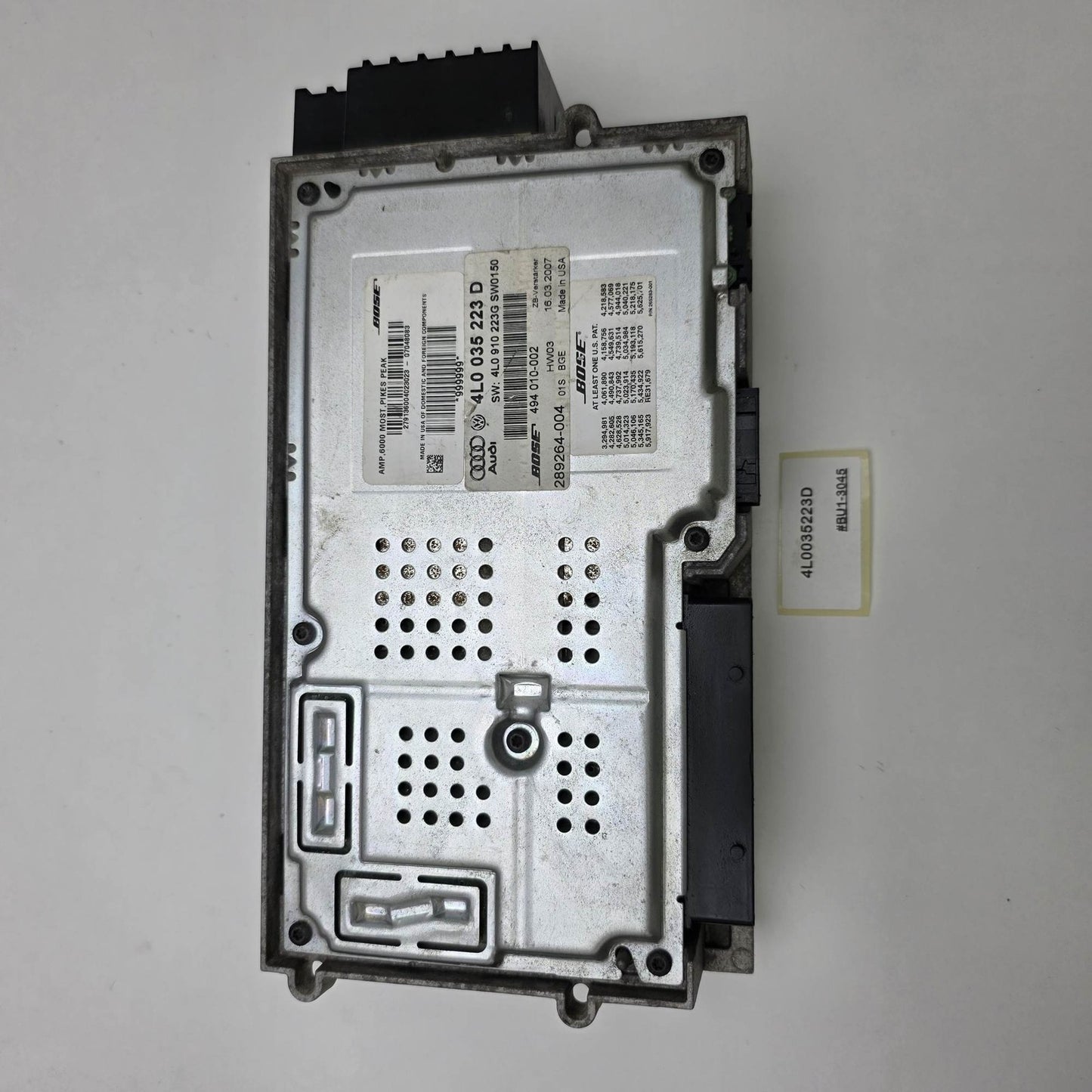 2007-2009 Audi Q7 Bose Premium Radio Amplifier Audio Module Amp 4L0035223D