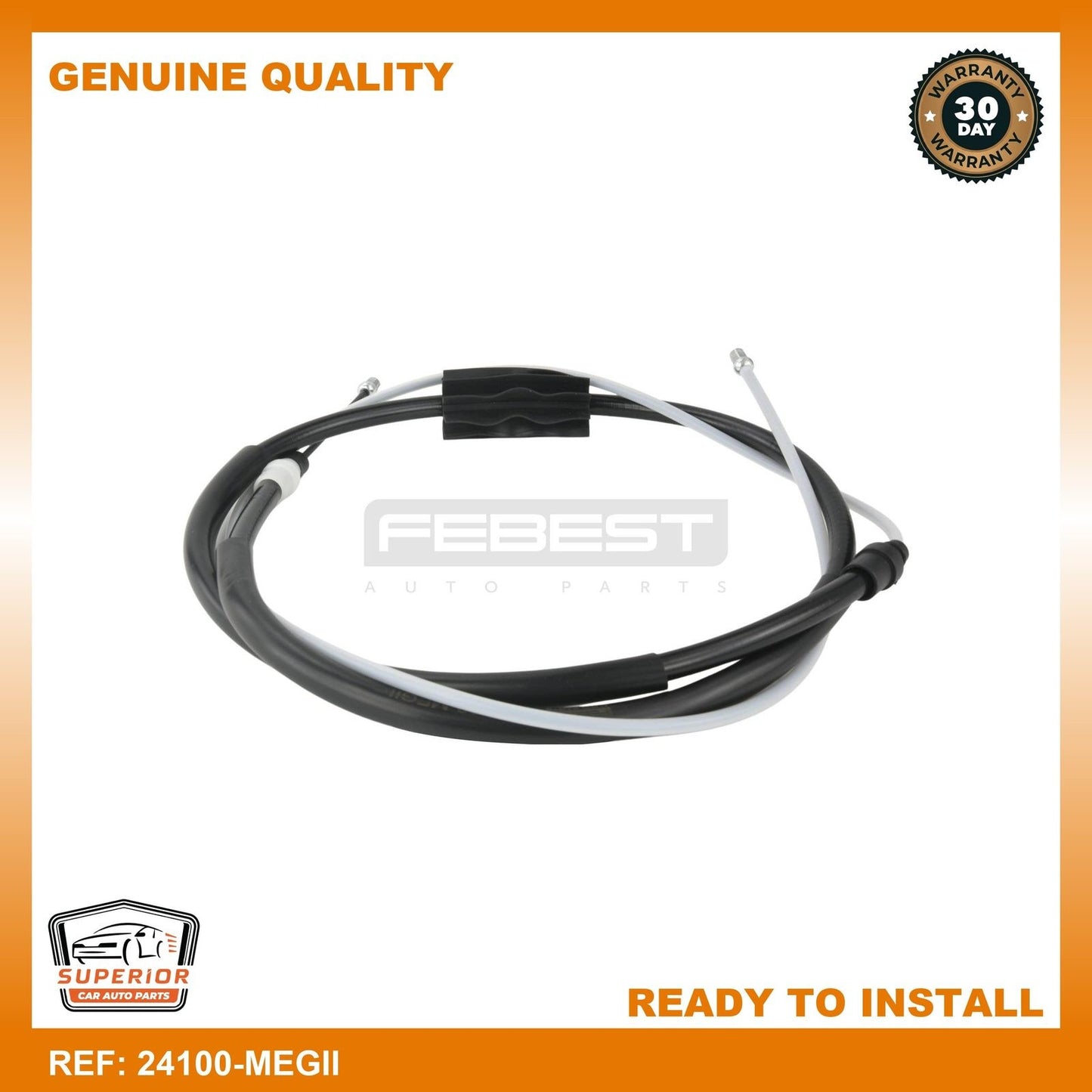 FEBEST 2005-2008 Renault Scenic II Parking Brake Cable 24100-MEGII
