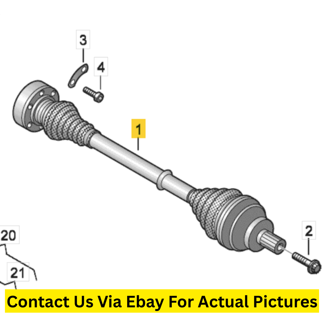 2017 Volkswagen Tiguan Rear Drive Shafts L/R Used