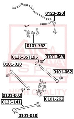 FEBEST TOYOTA Rear Track Control Rod 0125-3ST195