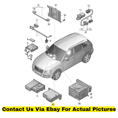 2013 Audi Q5 CD Changer Unit Used OEM 4E0057110H