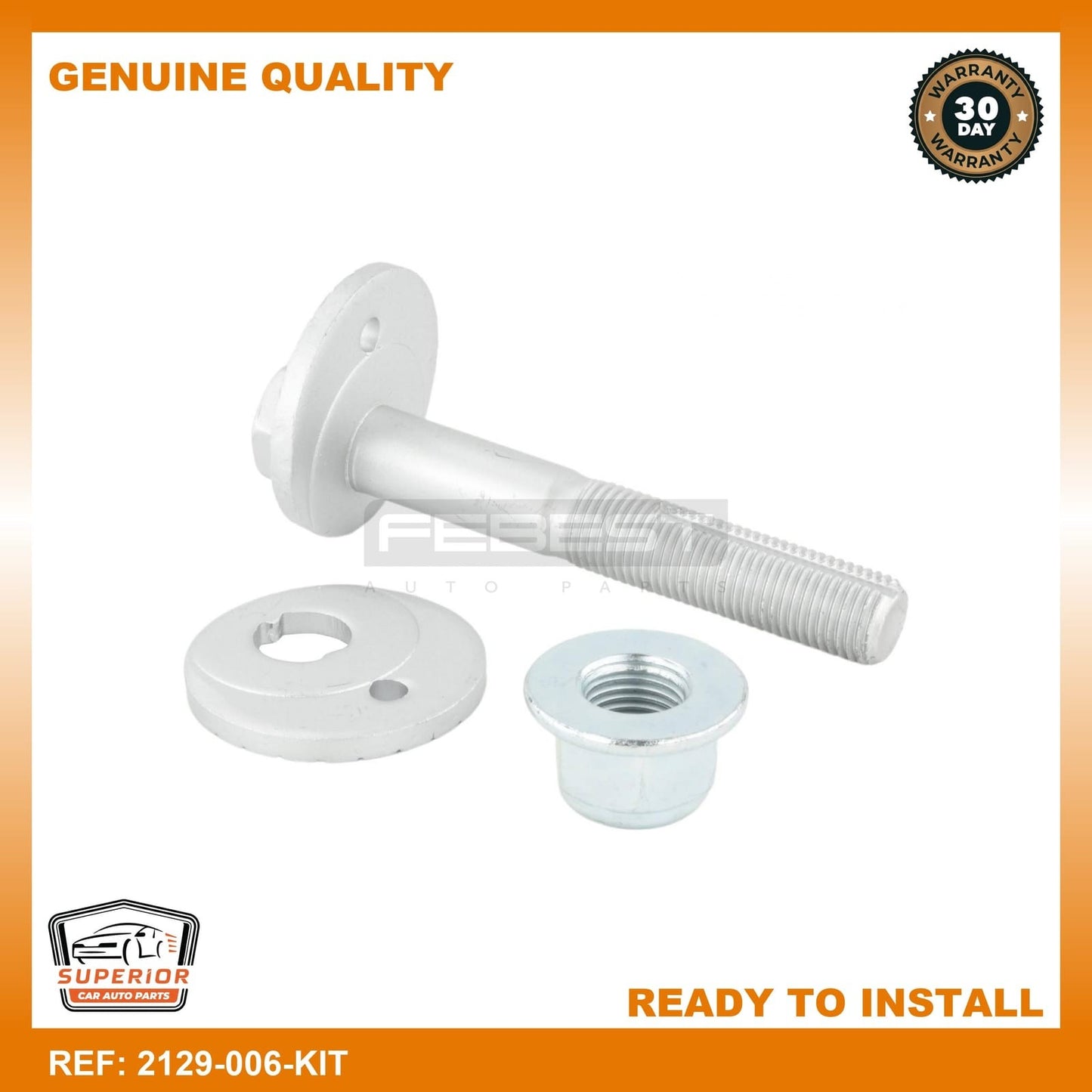 Febest 2007-2015 Ford Edge Repair Kit Camber Adjusting Bolt 2129-006-KIT