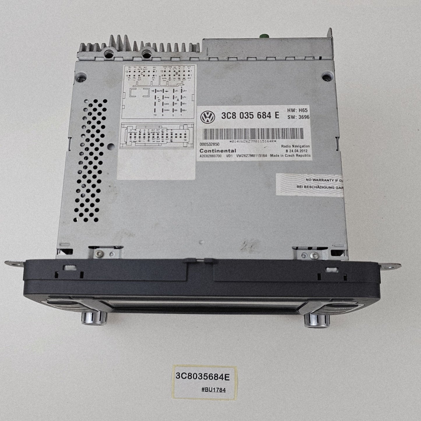 2010-2016 Volkswagen Tiguan RNS510 GPS Navigation Radio 3C8035684E