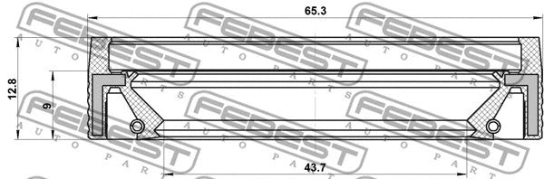 FEBEST Alfa Romeo Oil Seal Transaxle Case 95MAY-45650913C