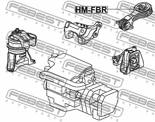 FEBEST 2006-2011 Honda Civic Rear Engine Mount AT HM-FDR
