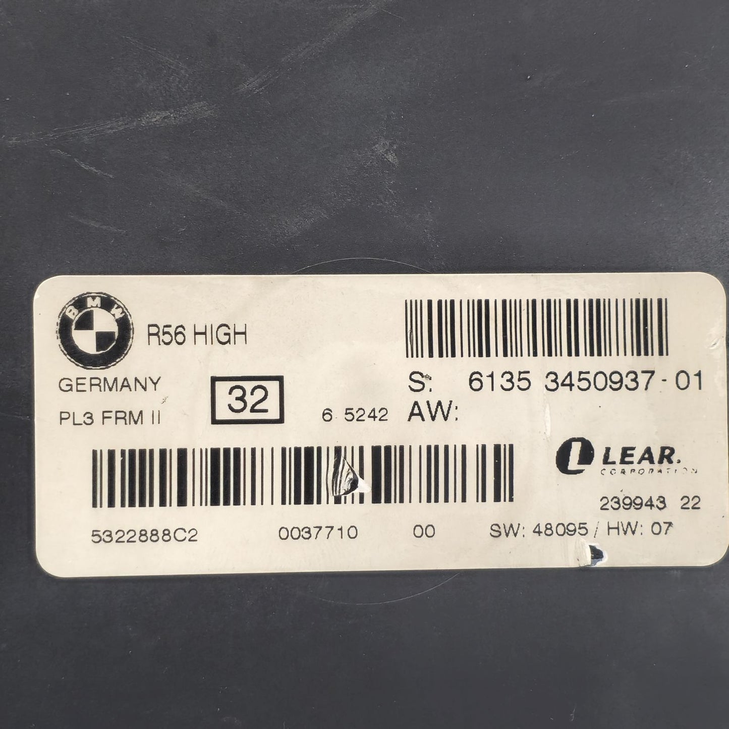 2008-2015 MINI Cooper R56 Footwell Control Module FCM 61353450937