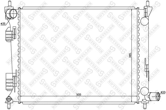 STELLOX 2011-2017 Hyundai Accent Radiator Assembly 25310-1R000