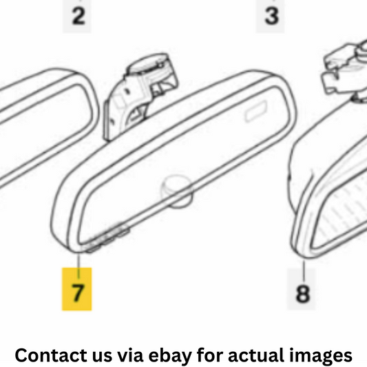 2009 BMW X5 Interior Rear View Mirror Used OEM 51169192335