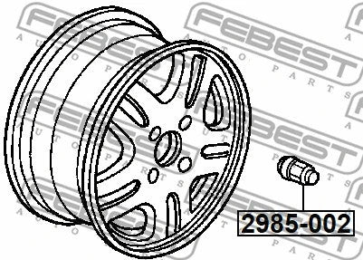 FEBEST 2015 Ford C-Max Wheel Nut 2985-002