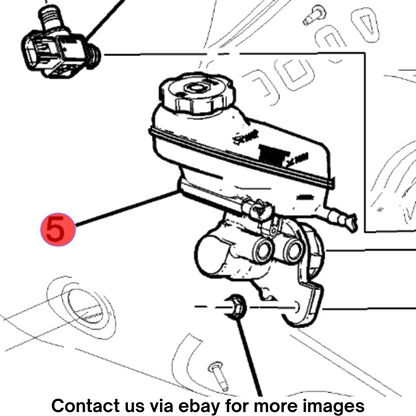2018 Cadillac CTS Brake Master Cylinder Used OEM 23431514