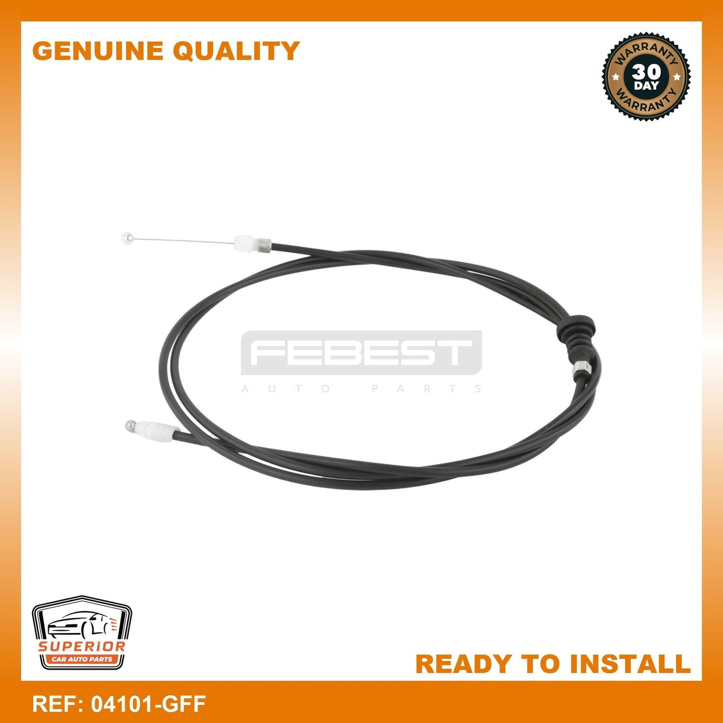 FEBEST 12-26 Mitsubishi Outlander Cable Assy Hood Lock Control 04101-GFF