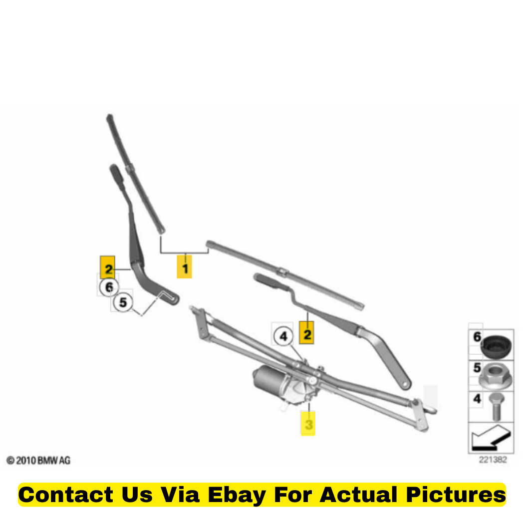 2012 Mini Cooper Countryman Complete Front Wiper System Used OEM 61619800894