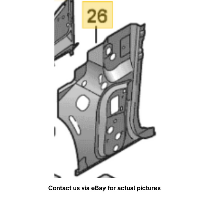 2012 Audi A4 Hinge-Pillar Reinforcement Plate Used OEM 8K0802125C