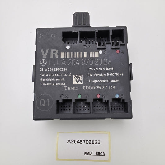 2007-2014 Mercedes-Benz S204 Front Right Door Control Unit Module A2048702026