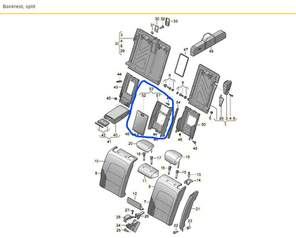 2010-2012 AUDI A4 STOWAGE COMPARTMENT WITH COVER USED OEM 8K5885961B