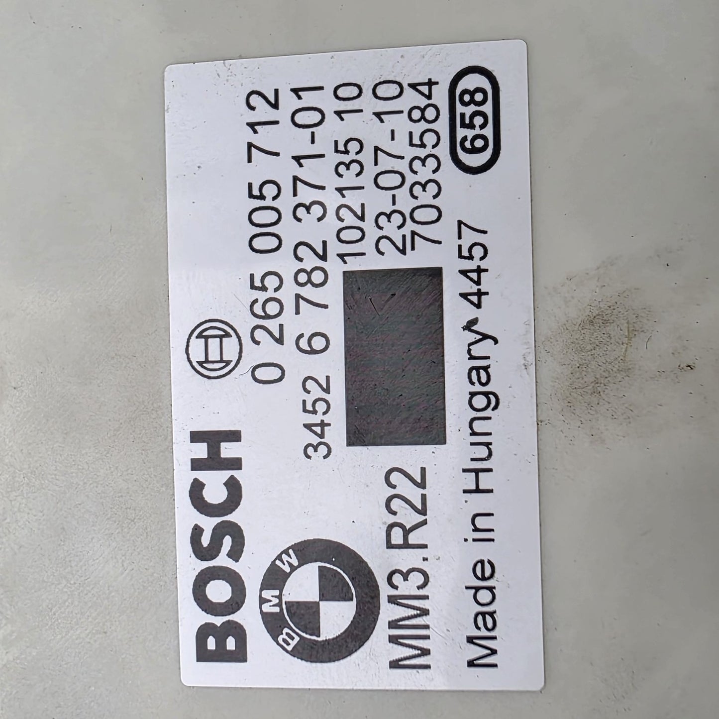 2006-2010 BMW E60 Yaw Rate Accelerator Speed Sensor 6782371