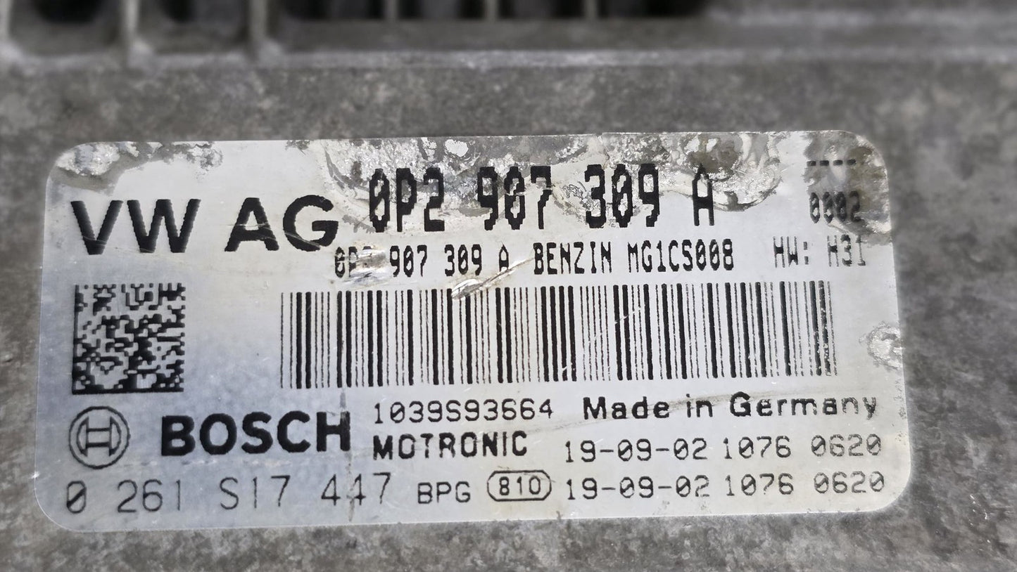 2016-2021 VAG Audi SQ8 RS6 RS7 Bentley Engine Control Module ECM ECU 0P2907309A