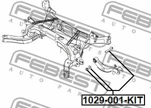 FEBEST General Motors Camber Correction Screw Set 1029-001-KIT