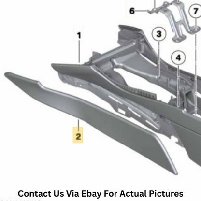 2011–2016 BMW 520i Centre Console Trim Panel Left OEM 51169208297