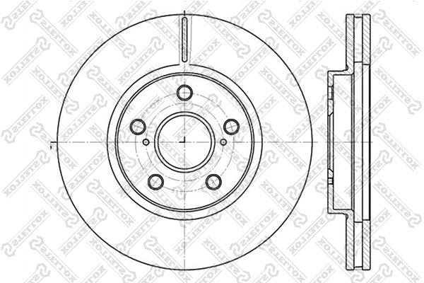 STELLOX 2001-2007 Toyota Highlander Front Disc 4351248010