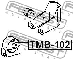 FEBEST 1992-2002 Toyota Camry Front Engine Mount Bushing MT TMB-102