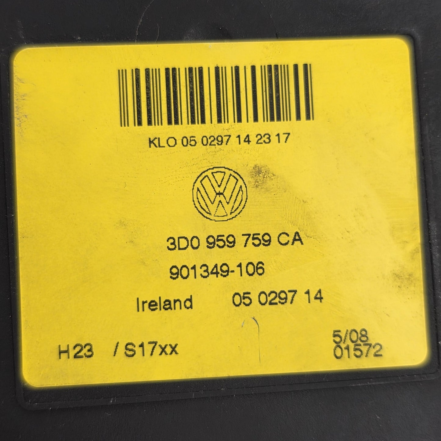 2006-2012 Bentley Continental Flying Spur Seat Control Module 3D0959759CA