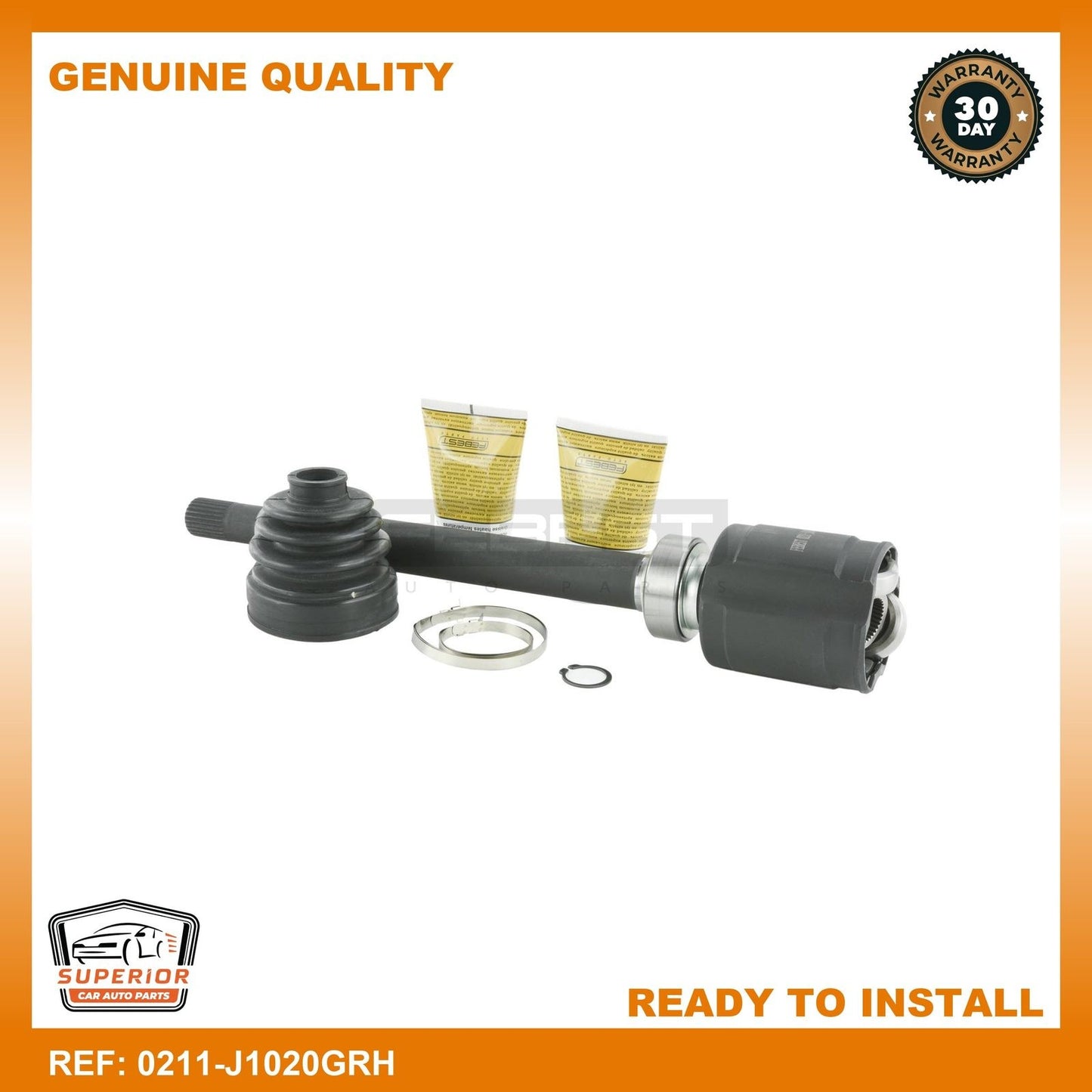 FEBEST 2007-2013 Nissan X-Trail Inner Cv Joint Right 0211-J1020GRH