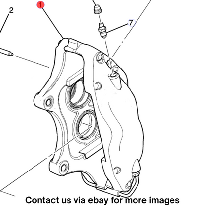 2018 Cadillac CTS Left Front Brake Caliper Assembly Used OEM 84089034