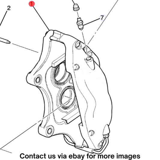 2018 Cadillac CTS Left Front Brake Caliper Assembly Used OEM 84089034