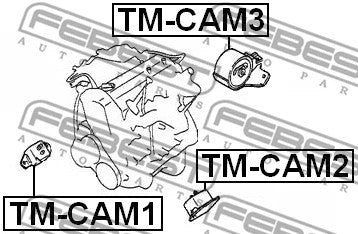 FEBEST TOYOTA, DAIHATSU REAR ENGINE MOUNT (HYDRO) - TM-CAM3