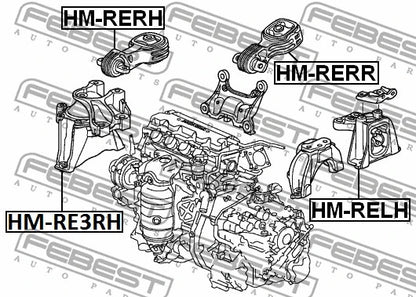 FEBEST 2007-2011 Honda CR-V Left Engine Mount HM-RELH