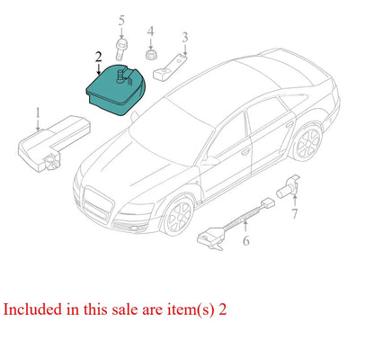 2010 Audi A4 Anti-Theft Alarm Siren Used OEM 1K0951605F