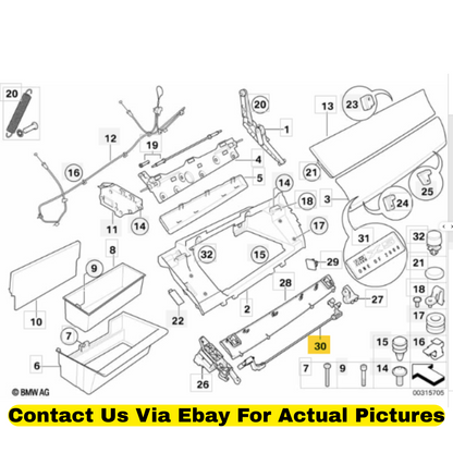 2012 BMW X6 Locking Rod Used OEM 51169211037