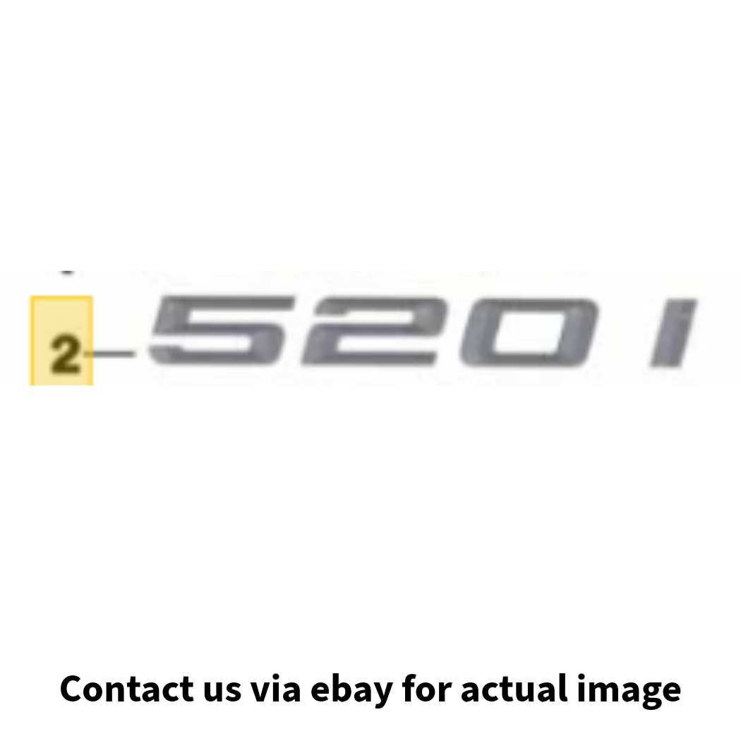 2013 BMW 520i Rear Trunk Emblem Genuine OEM 51147276219