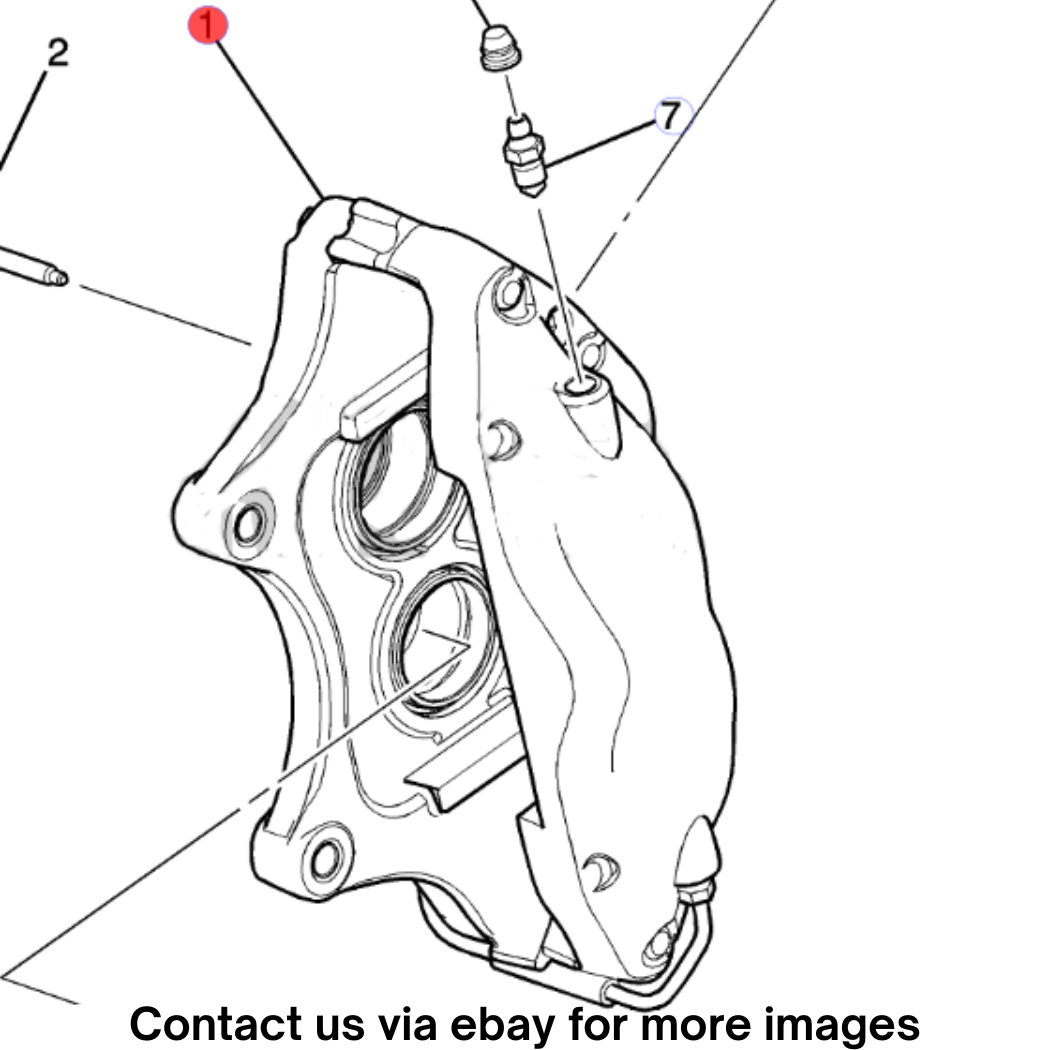 2018 Cadillac CTS Right Front Brake Caliper Assembly Used OEM 84089035