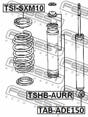 FEBEST 2007-2014 Lexus HS250h Rear Shock Absorber Boot TSHB-AURR